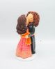 Picture of Mexican & Indian Lesbian Wedding Cake Topper, Bride & Bride Cake Topper