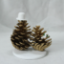 Picture of Gold Anniversary Cake Topper, Pinecone wedding cake topper