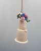 Picture of Wedding cake replica, mini cake replica, Christmas wedding cake ornament, first anniversary gift