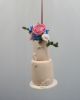 Picture of Wedding cake replica, mini cake replica, Christmas wedding cake ornament, first anniversary gift