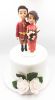 Picture of Chinese Bride & Cambodian Groom Wedding Cake Topper, Cheongsam Cake Topper, Qipao Cake Topper