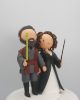 Picture of Harry Potter fandom & Star Wars fandom Wedding Cake Topper, Cur