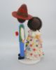 Picture of Traditional Mexican Wedding Cake Topper, Chiapaneco Dress and Poncho Wedding Cake Topper, Maracas & Sombrero