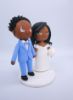 Picture of African American Couple Wedding Cake Topper, Animal Crossing Inspired Wedding