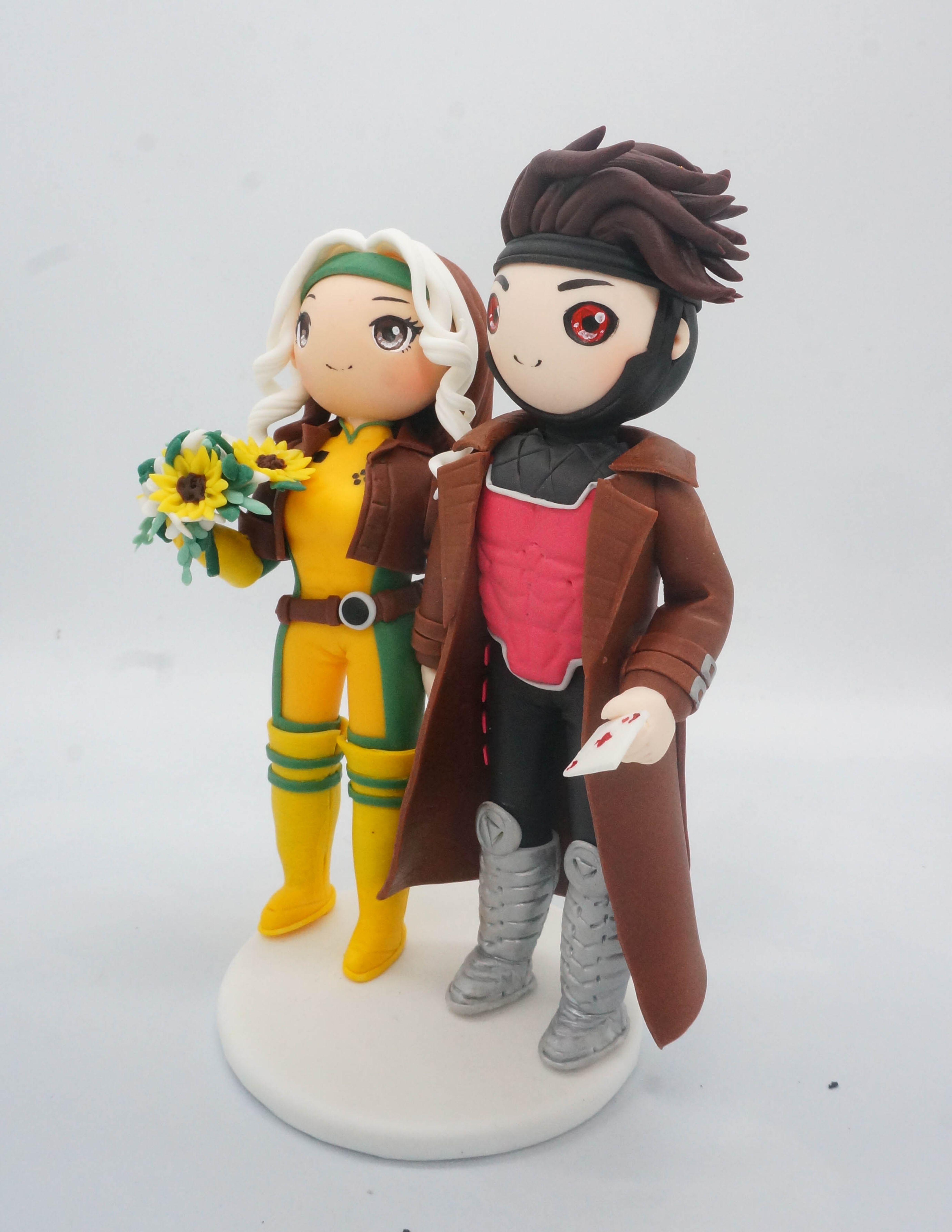 World Cake Topper. Gambit & Rogue Wedding Cake Topper, Custom X-Men ...