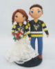Picture of Pittsburgh Penguins Wedding Cake Topper,  Hockey Fans Wedding Cake Topper