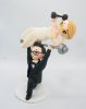 Picture of Weight Lifting Wedding Cake Topper, Bodybuilding Wedding Cake Topper 