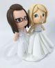 Picture of Bride & Bride Animal Crossing Wedding Cake Topper,  Lesbian Gamer Wedding Couple, Same sex wedding