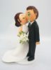 Picture of Cheek Kiss Wedding Cake Topper, Bridal Halter Dress Wedding Figurine, Gifts from Bridesmaids