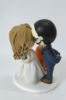 Picture of Kissing Glasses Groom &  Bride Wedding Cake Topper with Charmander Clay Figurine, Wedding Gifts for Pokemon Fans