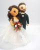 Picture of Bride & Groom Wedding Cake Topper, Net Wedding Dress Bridal Dress