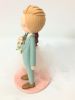 Picture of Fringe Bride & Blonde Groom Wedding Cake Topper, Pastel Themed Wedding Centerpiece 