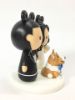 Picture of Mickey Bride & Groom Wedding Cake Topper with Dog, Disney Themed Wedding, Wedding Gifts for Dog Mama