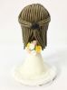 Picture of Dreadlocks wedding cake topper, Afro Bun Groom & Updo Bride Wedding Cake Topper