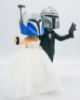 Picture of Captain Rex & Mandalorian Wedding Cake Topper,  Star Wars Themed Wedding, Anniversary Gifts for Star Wars Lovers