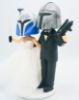 Picture of Captain Rex & Mandalorian Wedding Cake Topper,  Star Wars Themed Wedding, Anniversary Gifts for Star Wars Lovers