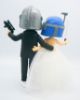 Picture of Captain Rex & Mandalorian Wedding Cake Topper,  Star Wars Themed Wedding, Anniversary Gifts for Star Wars Lovers