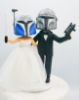 Picture of Captain Rex & Mandalorian Wedding Cake Topper,  Star Wars Themed Wedding, Anniversary Gifts for Star Wars Lovers