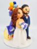 Picture of UP Movie Wedding Cake Topper, Disney Movie Inspired Wedding, Up House with Balloons Wedding Cake Topper