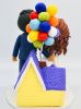 Picture of UP Movie Wedding Cake Topper, Disney Movie Inspired Wedding, Up House with Balloons Wedding Cake Topper