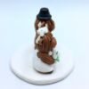 Picture of Highland Cattle Wedding Cake Topper, Long-Haired Buffalo Bride & Groom