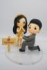 Picture of Will You Marry Me Cake Topper, Custom Proposal Cake Topper, She Said Yes Engagement Cake Decor, 3 Stages of Love Collection