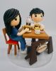 Picture of First Date Wedding Cake Topper, Anniversary Love Cake Topper, 3 stage of Love Topper