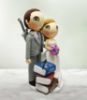 Picture of Harry Potter, Game of Thrones & Lord of the Rings Wedding Cake Topper, Bookworm Clay Figurine 