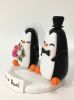 Picture of Mr. & Mrs. Penguin Wedding Cake Topper,  Penguin Wedding Cake Topper, Love Gift for couple