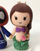 Picture of Deadpool & Ariel Wedding Cake Topper, Superhero & Disney Princess Wedding theme, Fantasy Wedding Cake Decor 