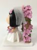 Picture of Crayon Shin-chan Wedding Cake Topper With Sakura arch, Custom Japanese Anime Commission Figurine