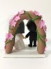 Picture of Crayon Shin-chan Wedding Cake Topper With Sakura arch, Custom Japanese Anime Commission Figurine