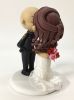 Picture of Police wedding cake topper, police groom & mermaid dress bride cake topper, Police Wedding theme