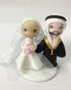 Picture of Muslim Bride & Groom Wedding Cake Topper, Middle East Couple Wedding Clay Figurine