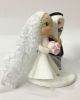 Picture of Muslim Bride & Groom Wedding Cake Topper, Middle East Couple Wedding Clay Figurine