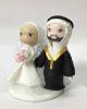 Picture of Muslim Bride & Groom Wedding Cake Topper, Middle East Couple Wedding Clay Figurine