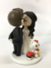 Picture of Hello Kitty & Pokemon Themed Wedding Cake Topper, Geek Couple Wedding Cake Topper