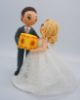 Picture of Tangled Inspired Wedding Cake Topper, Bride & Groom with Tangled Lantern, Topper for Disney Lovers