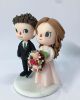 Picture of Animal Crossing Characters Wedding Cake Topper, Game Commission Wedding Gifts, Unique Game Room Decor, Curly Hair Groom Topper