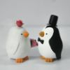 Picture of Penguin Couple Wedding Cake Topper, Animal Themed Cake Topper,  Gifts for Penguin Lovers