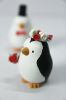 Picture of Mixed Race Penguin Wedding Cake Topper, Valentines Day Gift for Interracial Couples