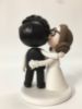 Picture of Han Solo & Princess Leia Wedding Cake Topper, Star Wars Inspired Wedding Cake Decor, salt pepper beard groom