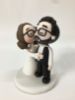 Picture of Han Solo & Princess Leia Wedding Cake Topper, Star Wars Inspired Wedding Cake Decor, salt pepper beard groom