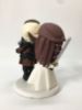 Picture of Viking Bride & Groom Wedding Cake Topper, Vikings-Inspired Wedding Theme, Nordic Wedding Decor