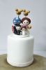 Picture of Captain America, Princess Leia, Mickey theme Wedding Cake Topper, Wedding Cake Topper with kids