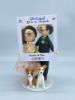 Picture of Ok Cupid Wedding Cake Topper with Dogs, Wedding Anniversary Gifts for Parents, Half Bald Groom Wedding Figurine