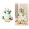 Picture of Custom One-tier wedding cake replica ornament, wedding cake replica figurine