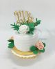 Picture of Custom One-tier wedding cake replica ornament, wedding cake replica figurine