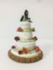 Picture of Nude Wedding Cake With Topper Replica Figurine, Woodland Wedding Cake Ornament